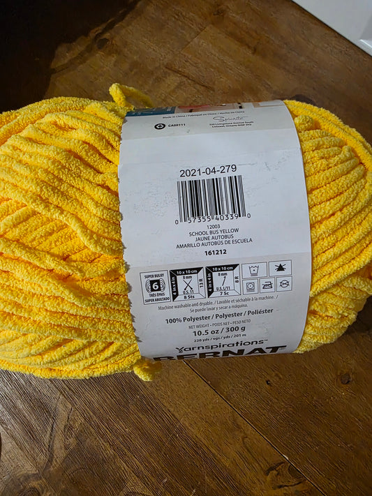 Bernat blanket yarn brights school bus yellow