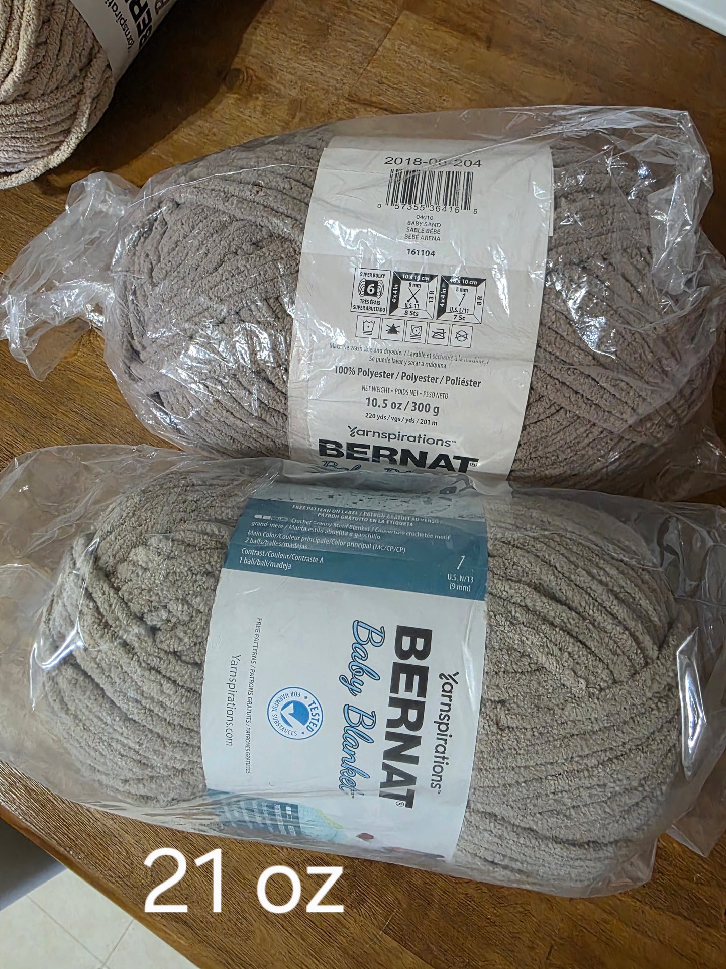 Bernat baby blanket yarn color baby sand