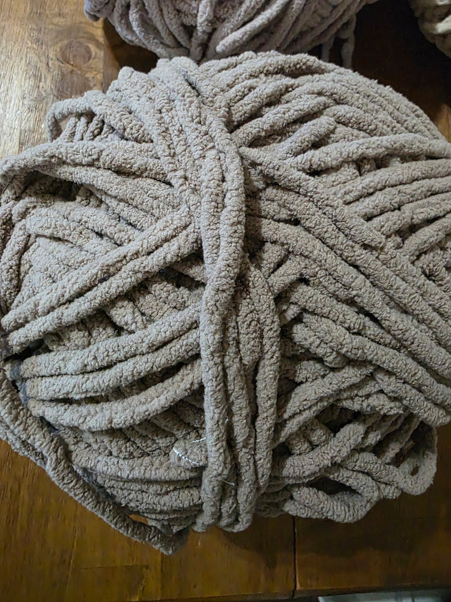 Bernat blanket yarn 2 different brown.