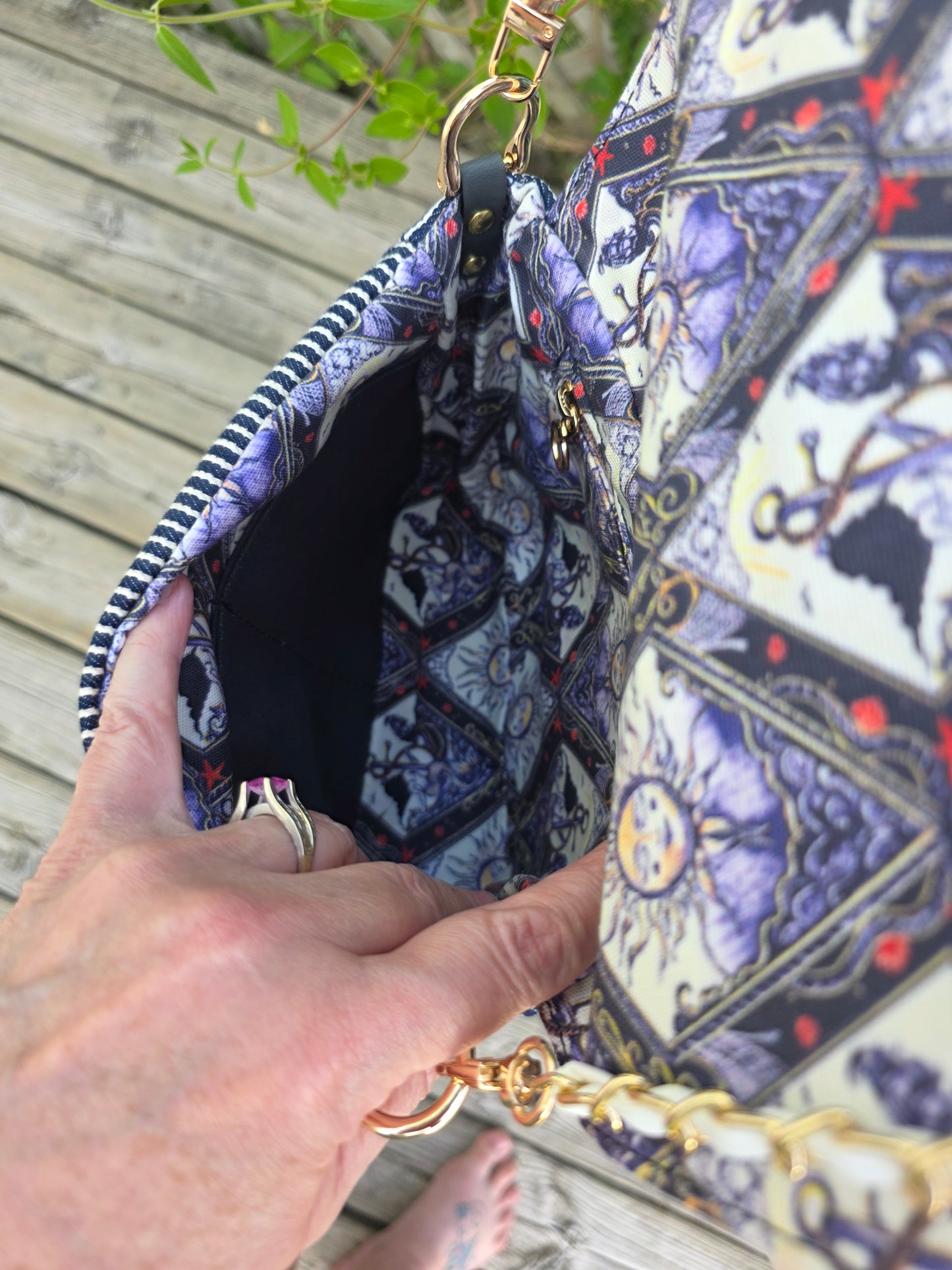 Nautical themed purse crossbody