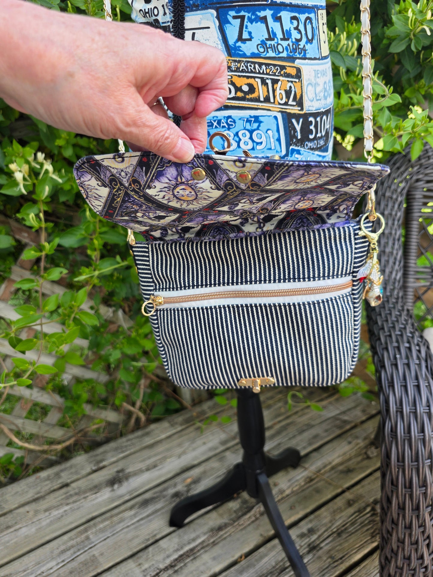 Nautical themed purse crossbody
