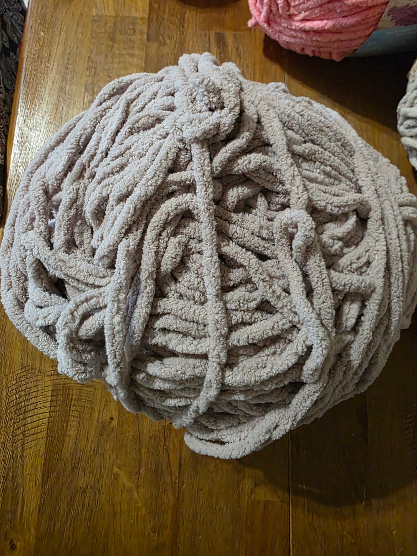 Bernat blanket yarn 2 different brown.