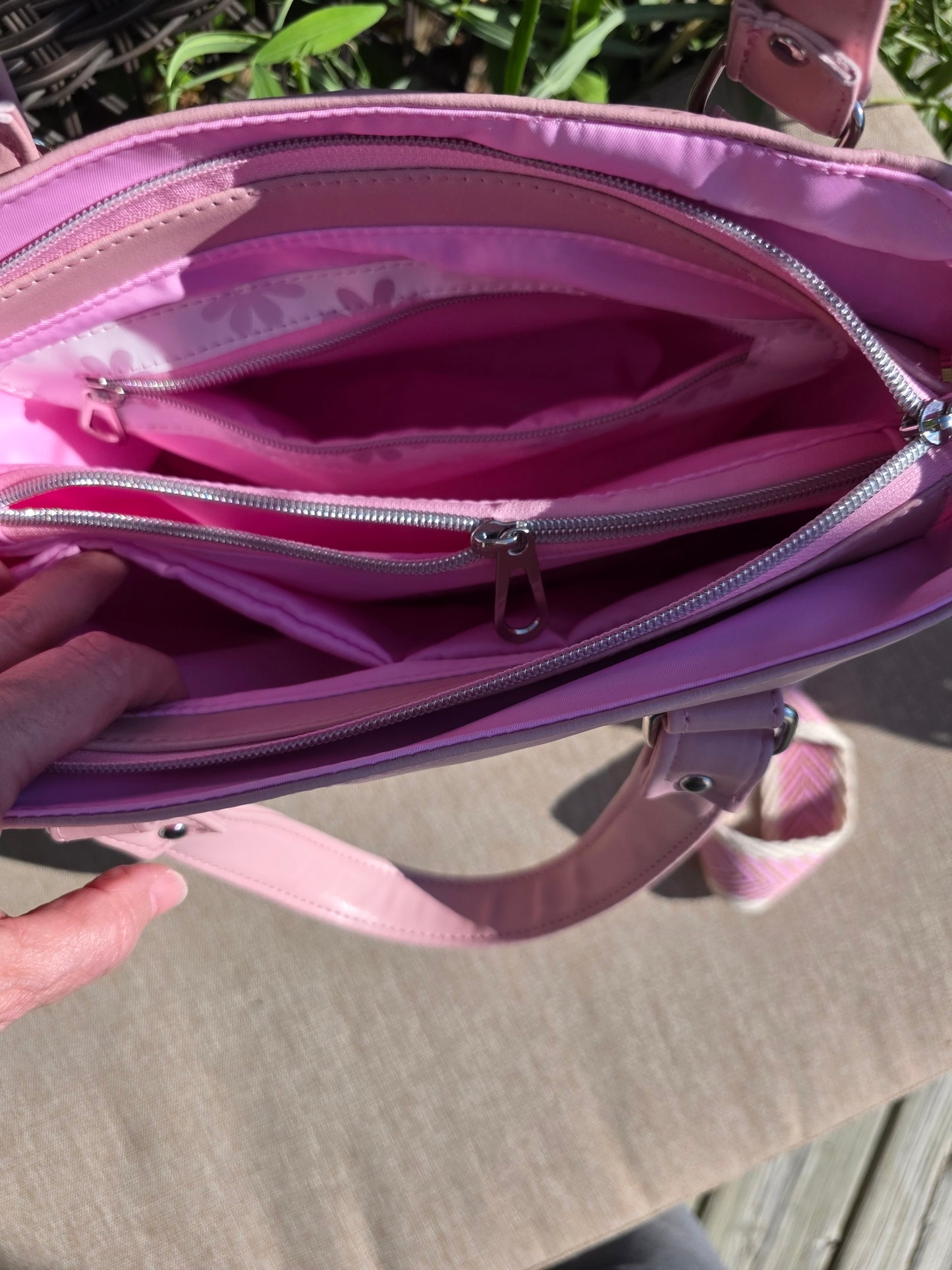 Flower hand bag