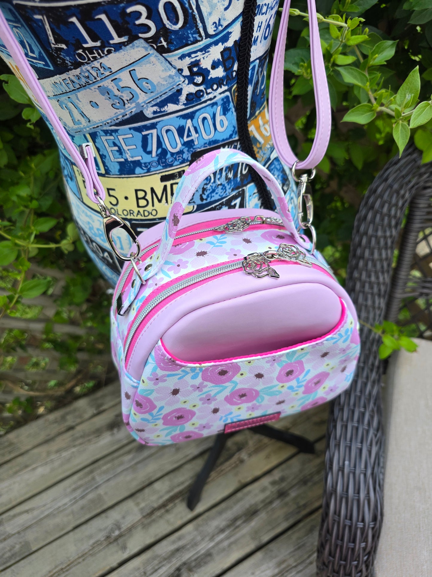 Mini E Dual Compartment cross-body