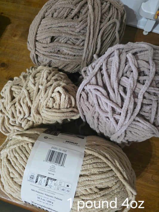 Bernet baby blanket yarns tan colors everything in pictures