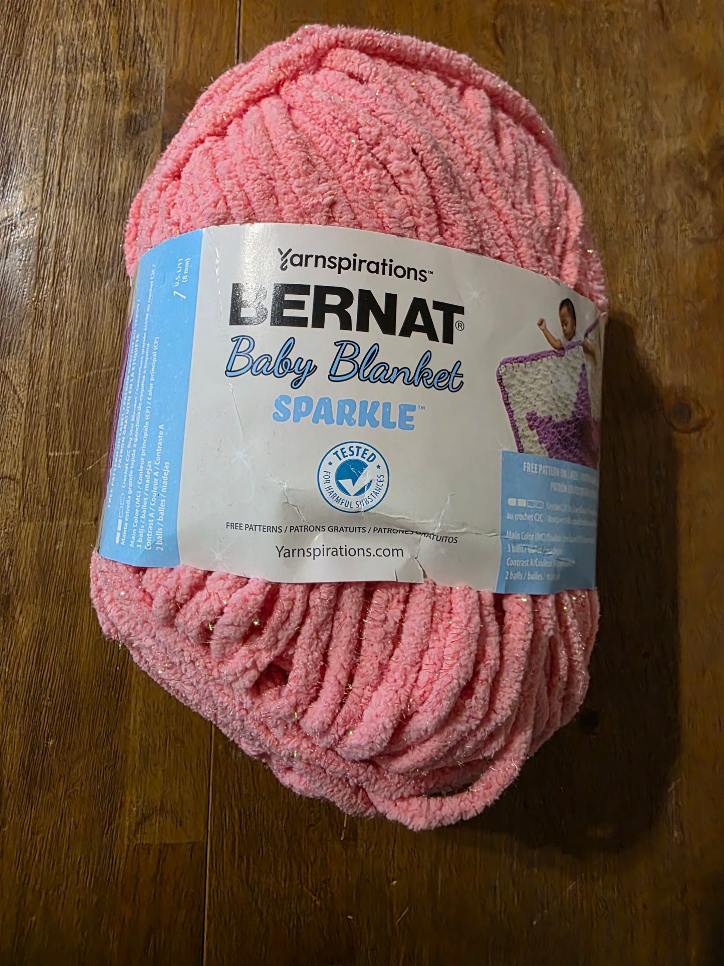 Bernat sparkle blanket yarn