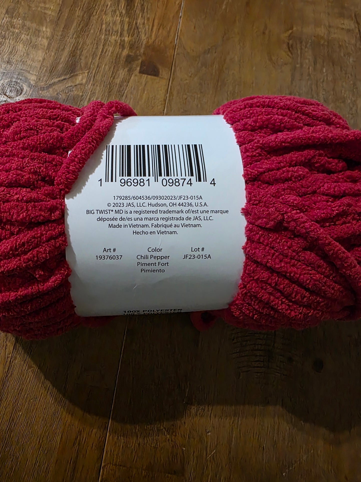 Big twist plush chili pepper 10.5 oz