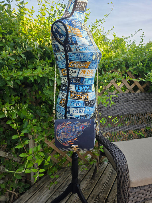 Nautical crossbody purse