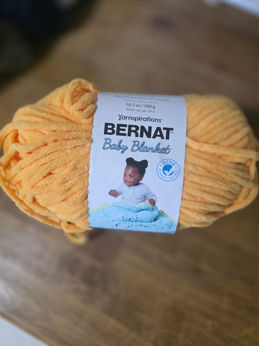 Bernet baby blanket yarn mellow yellow