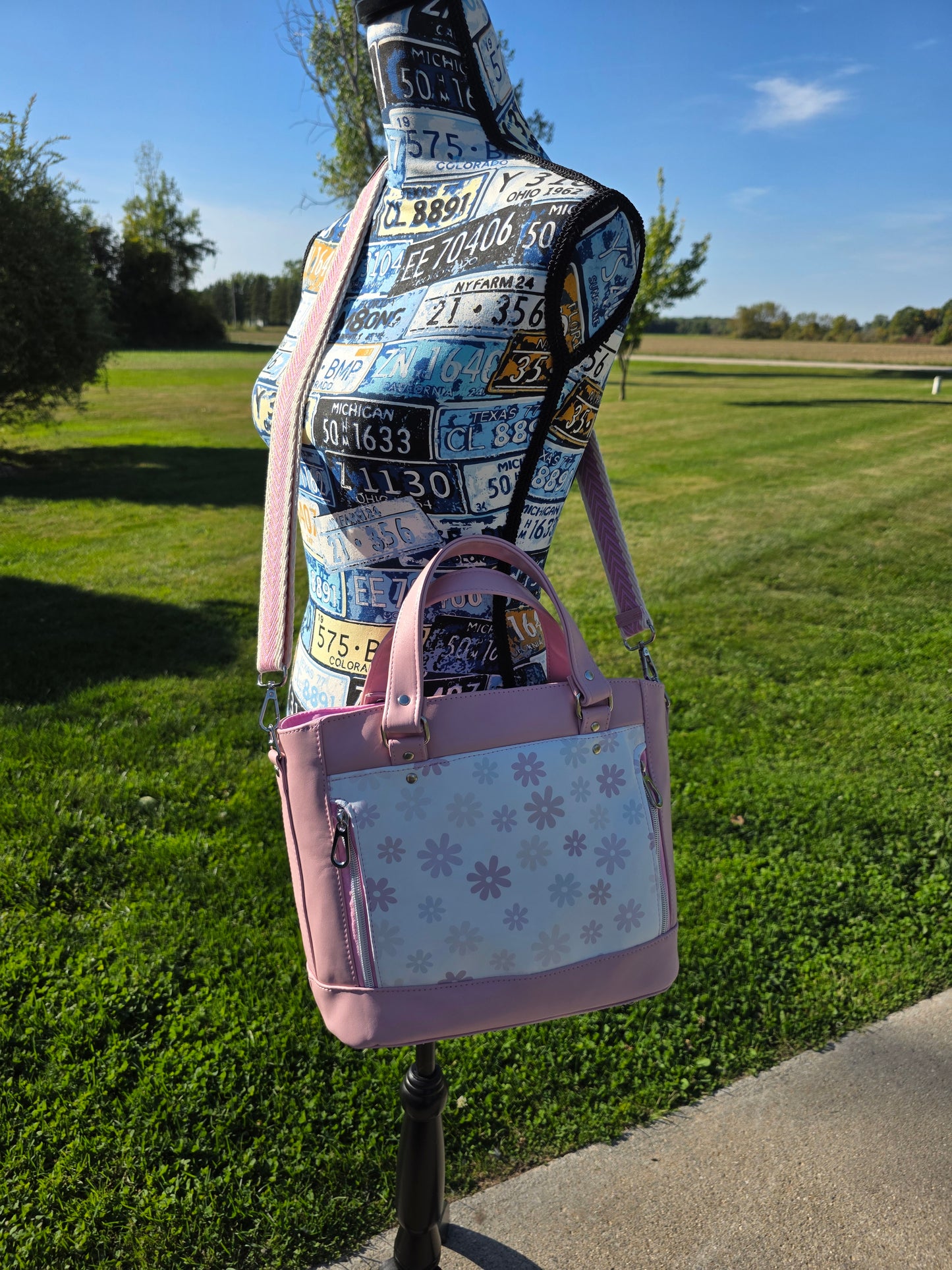 Flower hand bag