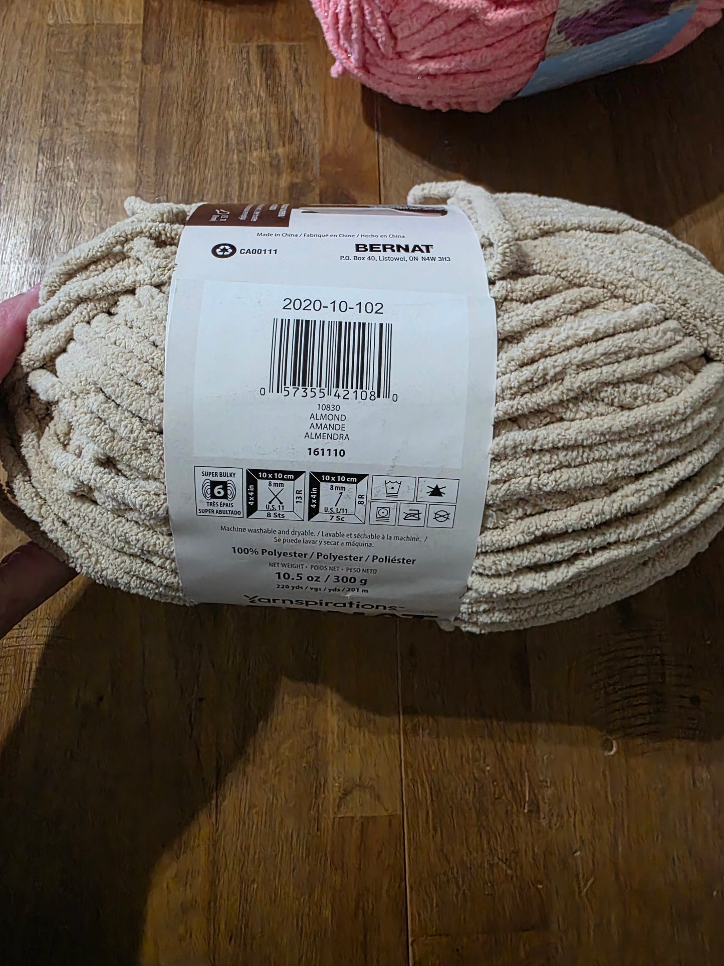 Bernat blanket yarn Almond