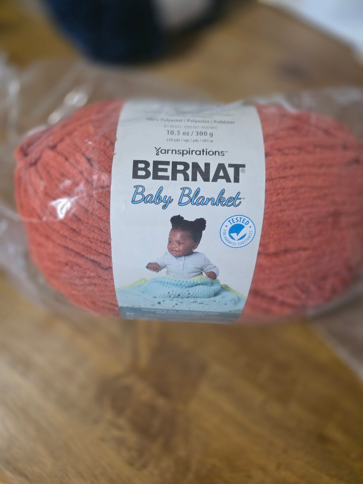 Bernet baby blanket yarn terracotta