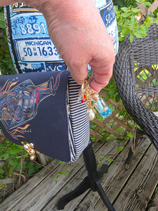 Nautical themed purse crossbody