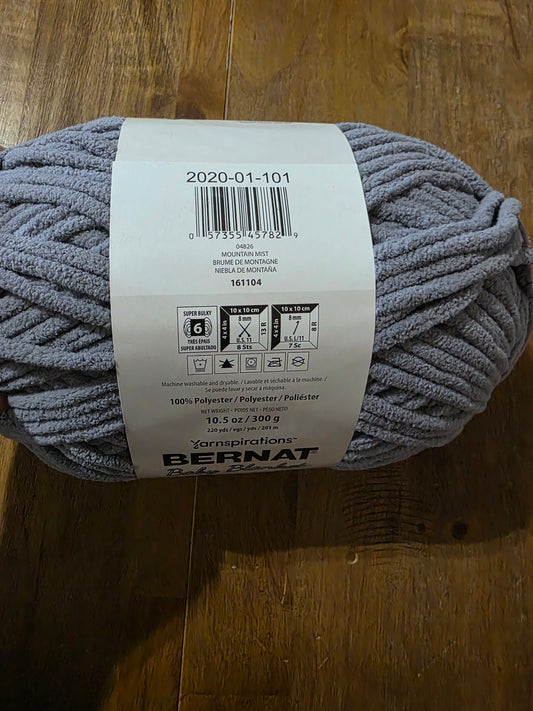 Bernat baby blanket yarn mountain mist 10.5 oz